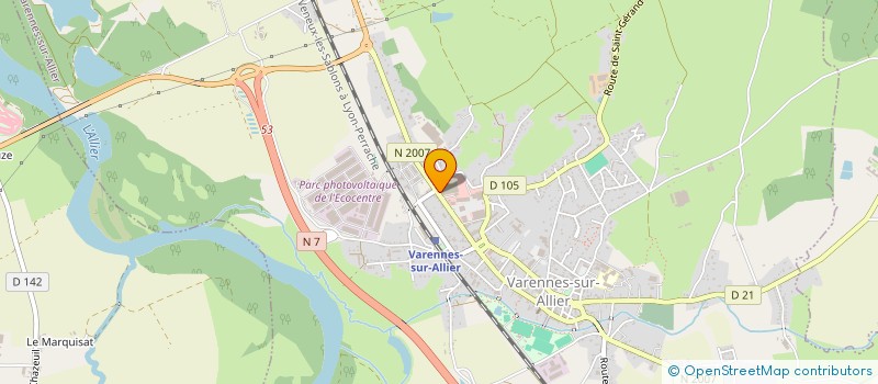localisation de l'entreprise L.W.H. à VARENNES-SUR-ALLIER