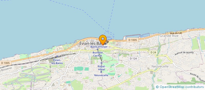 localisation de l'entreprise L&W23 à EVIAN-LES-BAINS