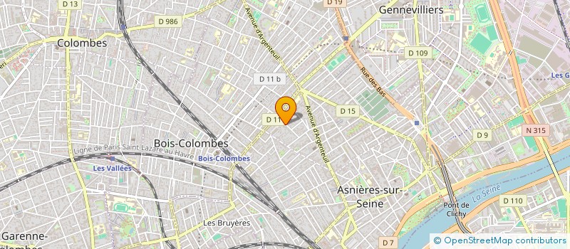 localisation de l'entreprise L.X.B.P à ASNIERES-SUR-SEINE