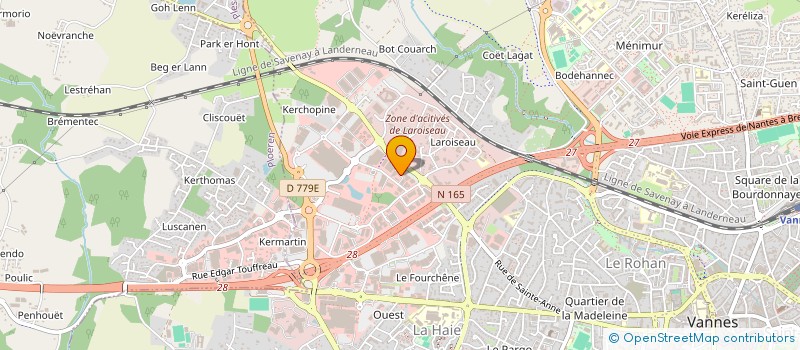 localisation de l'entreprise L Y D E A à VANNES