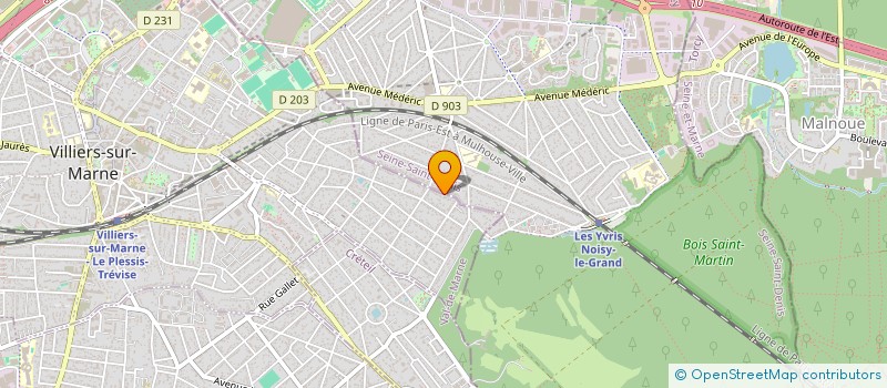 localisation de l'entreprise L.Y.F.  VILLIERS-SUR-MARNE