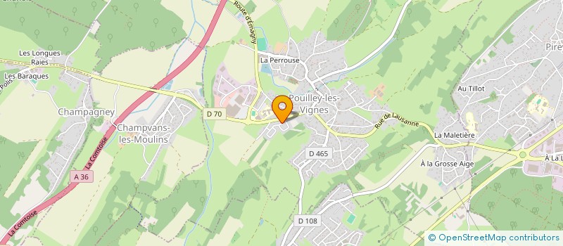 localisation de l'entreprise L'Y GARGOTTE  BESANCON