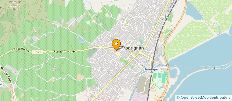 localisation de l'entreprise L.Y.M à FRONTIGNAN