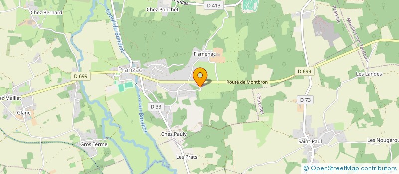 localisation de l'entreprise L.Y.N.S  PRANZAC