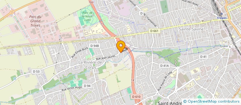 localisation de l'entreprise L.Y PLATRERIE  LA RIVIERE-DE-CORPS