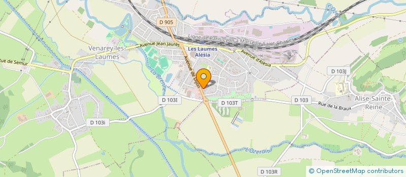 localisation de l'entreprise L.Y.T  VENAREY-LES-LAUMES