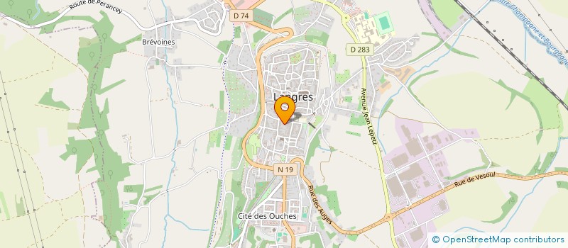localisation de l'entreprise L'YRE CINEMAS à LANGRES