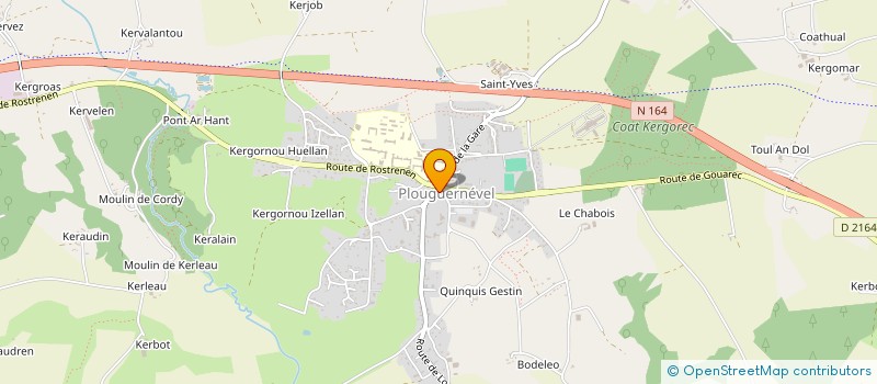 localisation de l'entreprise L'YRIS  PLOUGUERNEVEL