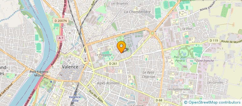 localisation de l'entreprise L'YSER A  VALENCE