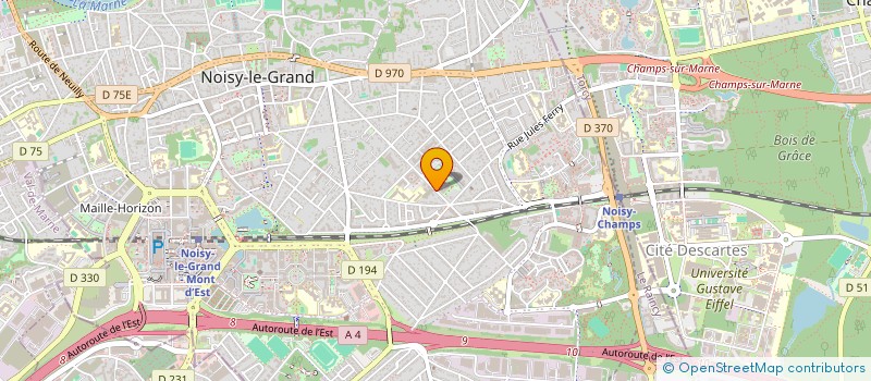 localisation de l'entreprise L.Z.B.  NOISY-LE-GRAND