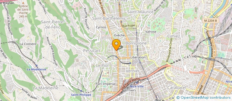 localisation de l'entreprise L.Z.B. à NICE