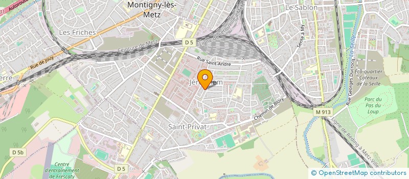 localisation de l'entreprise L.Z. PEINTURE SARL  MONTIGNY-LES-METZ