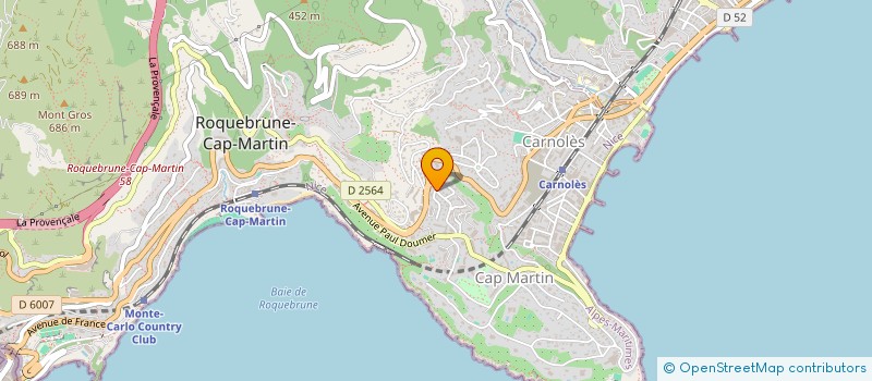 localisation de l'entreprise L.Z.R.T à ROQUEBRUNE-CAP-MARTIN