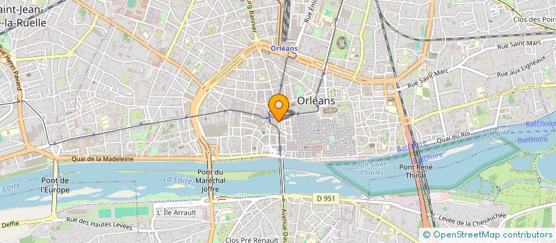 localisation de l'entreprise L086 à ORLEANS