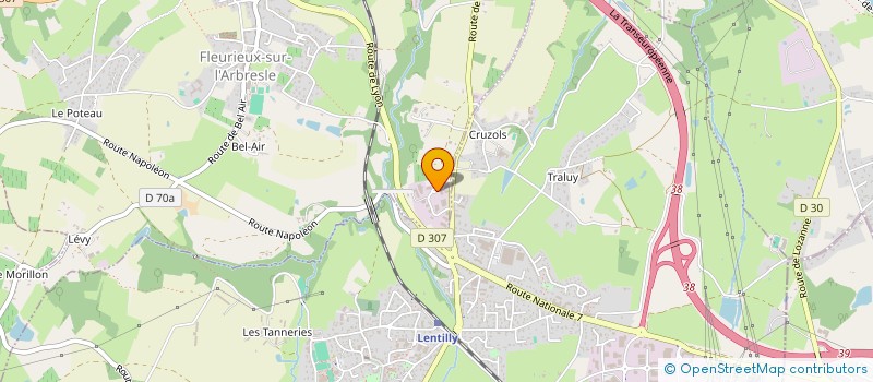 localisation de l'entreprise L2 IMMO  FLEURIEUX-SUR-L'ARBRESLE