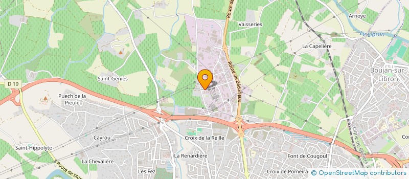 localisation de l'entreprise L20 à BEZIERS