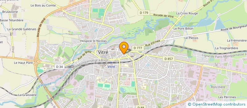 localisation de l'entreprise L20  VITRE