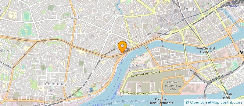localisation de l'entreprise L2A à NANTES