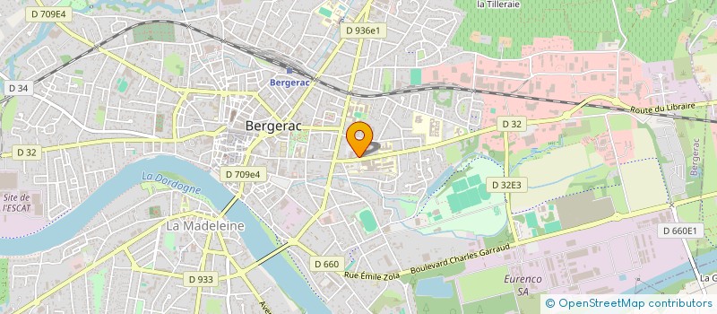 localisation de l'entreprise L2A à BERGERAC