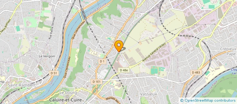 localisation de l'entreprise L2A  CALUIRE-ET-CUIRE