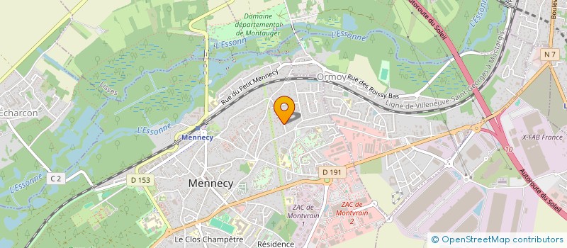 localisation de l'entreprise L2A à MENNECY