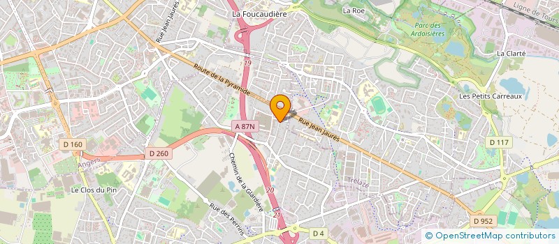 localisation de l'entreprise L2A  LES PONTS-DE-CE