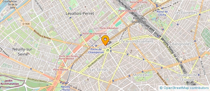 localisation de l'entreprise L2A  GENNEVILLIERS