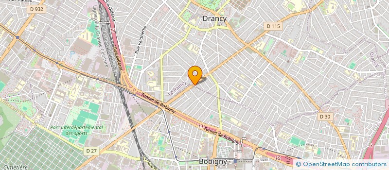 localisation de l'entreprise L2A ELEC à DRANCY