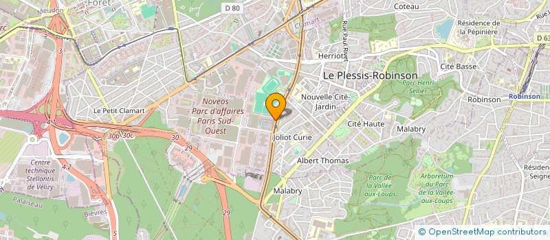 localisation de l'entreprise L2A FORMATION  LE PLESSIS-ROBINSON