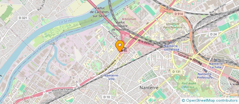 localisation de l'entreprise L2AN  NANTERRE