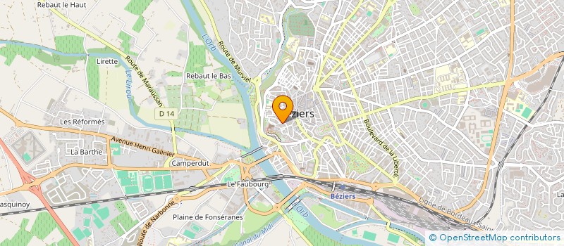 localisation de l'entreprise L2BA  BEZIERS