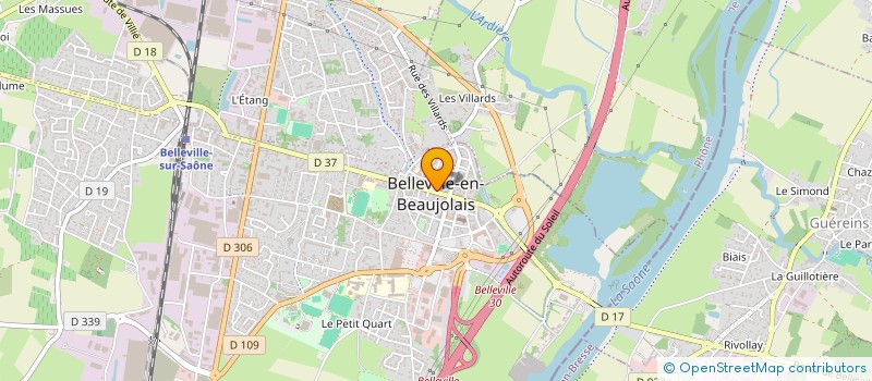 localisation de l'entreprise L2BM  BELLEVILLE-EN-BEAUJOLAIS