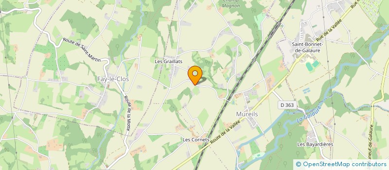 localisation de l'entreprise L2BV  SAINT-JEAN-DE-GALAURE