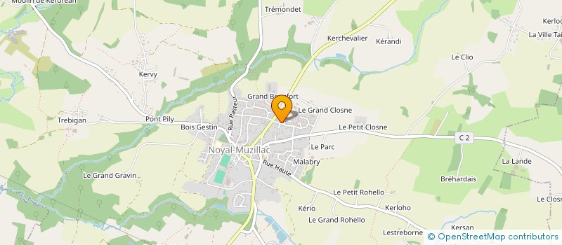 localisation de l'entreprise L2C à NOYAL-MUZILLAC