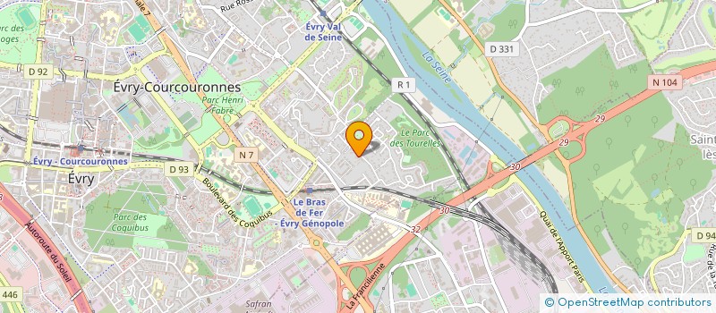 localisation de l'entreprise L2C à EVRY-COURCOURONNES