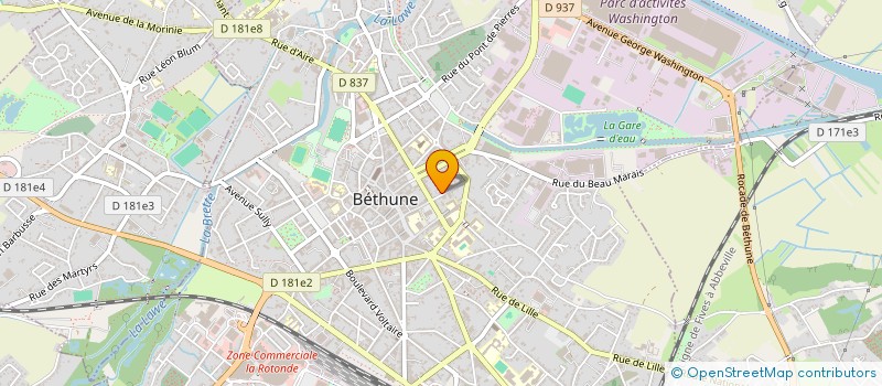 localisation de l'entreprise L2C DEVELOPPEMENT à BETHUNE