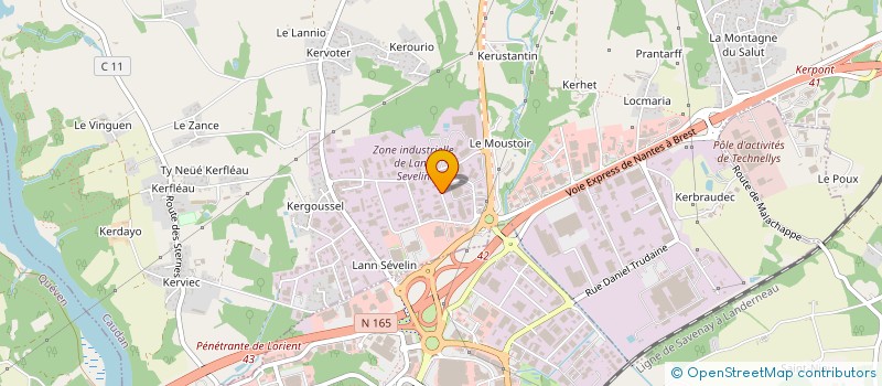 localisation de l'entreprise L2C SKIDS à CAUDAN