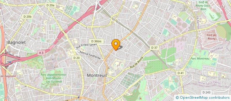 localisation de l'entreprise L2C2  MONTREUIL