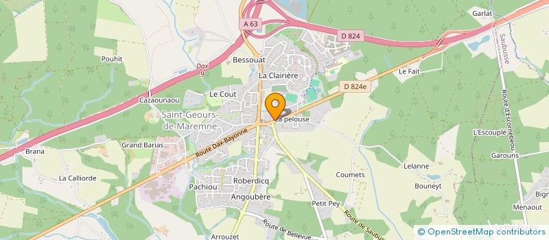 localisation de l'entreprise L2D à SAINT-GEOURS-DE-MAREMNE