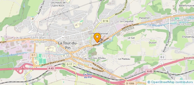 localisation de l'entreprise L2D  SAINT-CLAIR-DE-LA-TOUR