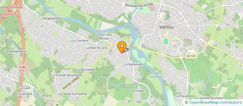 localisation de l'entreprise L2F  VERTOU