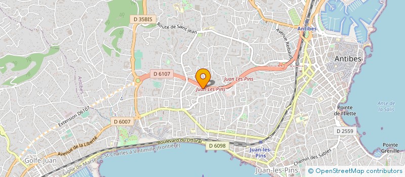 localisation de l'entreprise L2F-PROMOTION D'AZUR à ANTIBES