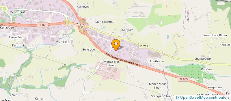 localisation de l'entreprise L2G GESTION à SAINT-EVARZEC