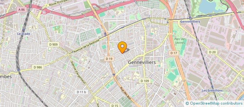 localisation de l'entreprise L2H à GENNEVILLIERS