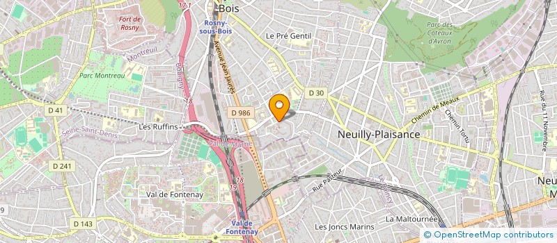 localisation de l'entreprise L2I à ROSNY-SOUS-BOIS