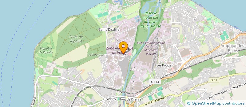 localisation de l'entreprise L2I à THONON-LES-BAINS