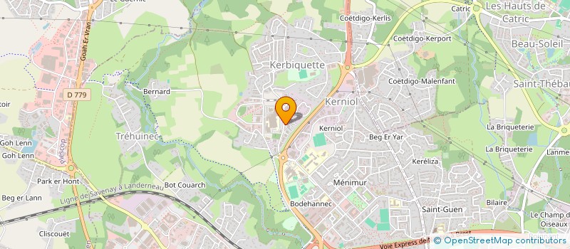 localisation de l'entreprise L2J ENTRETIEN - ELAGAGE - BOIS DE CHAUFFAGE à VANNES