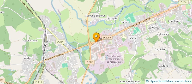 localisation de l'entreprise L2K HIBISCUS HOLDING  THIERS