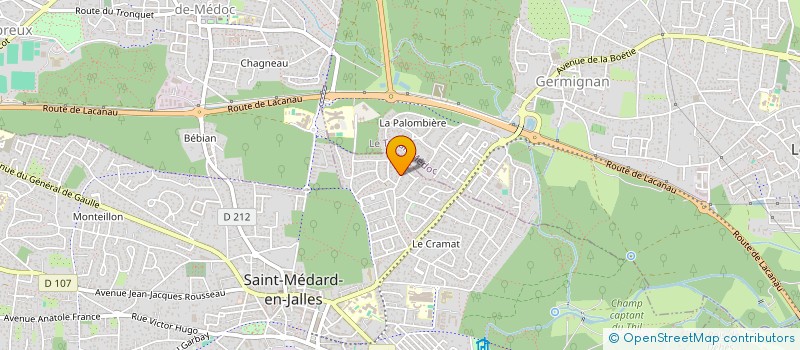 localisation de l'entreprise L2L  SAINT-MEDARD-EN-JALLES