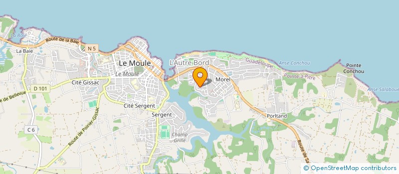 localisation de l'entreprise L2L TELECOM à LE MOULE